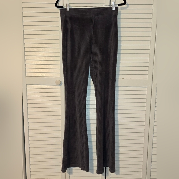 Aerie Corduroy Flare Pants β Size M Long β Soft Ribbed Lounge Pants - Picture 2 of 5